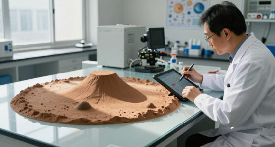 High-Res Photo Shows Sand-Capped Butte Rising From Mars Plain Of Polygons
