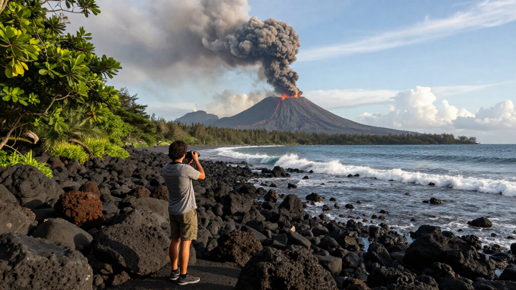 Anak Krakatau Erupts In Indonesia