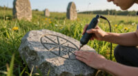 The Art And Science Of AI In SVG Carving: 'The Runestone Field'