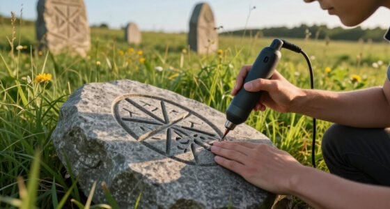 The Art And Science Of AI In SVG Carving: 'The Runestone Field'