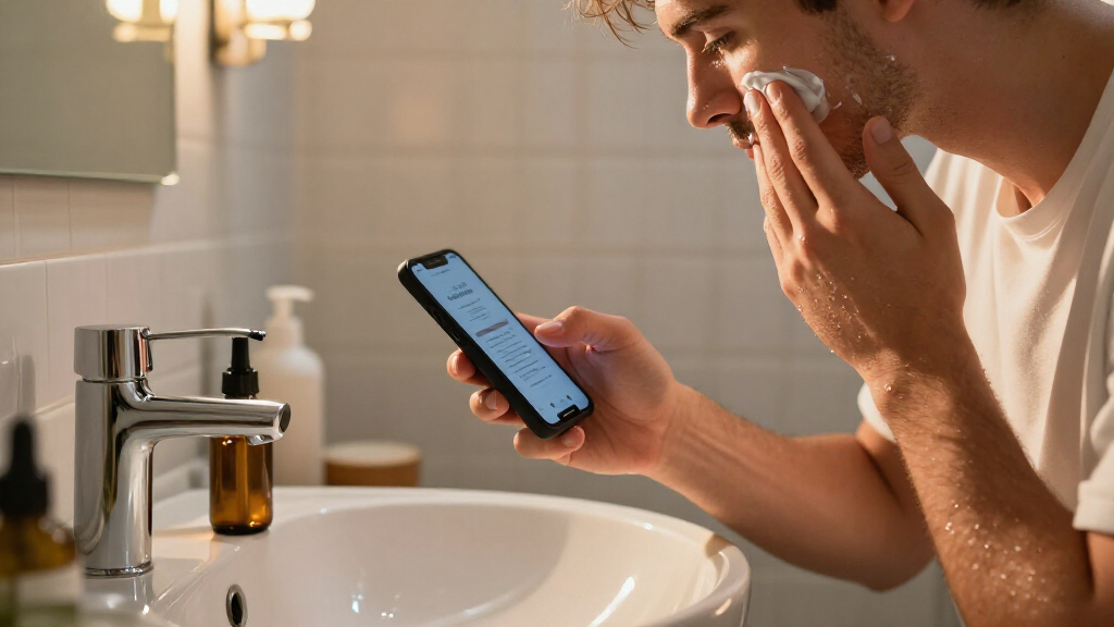Men's Skincare, One Check-In At A Time: The Glow-Up App